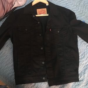 Levis denim jacket black